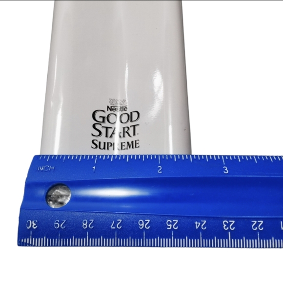 Cookie Tin Gift Storage Farine Lactee Nestle Good Start Supreme W/ Cord Handles - Picture 11 of 11